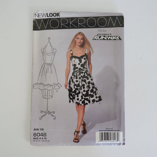 New Look 6048, dress pattern, Sizes 4 - 16